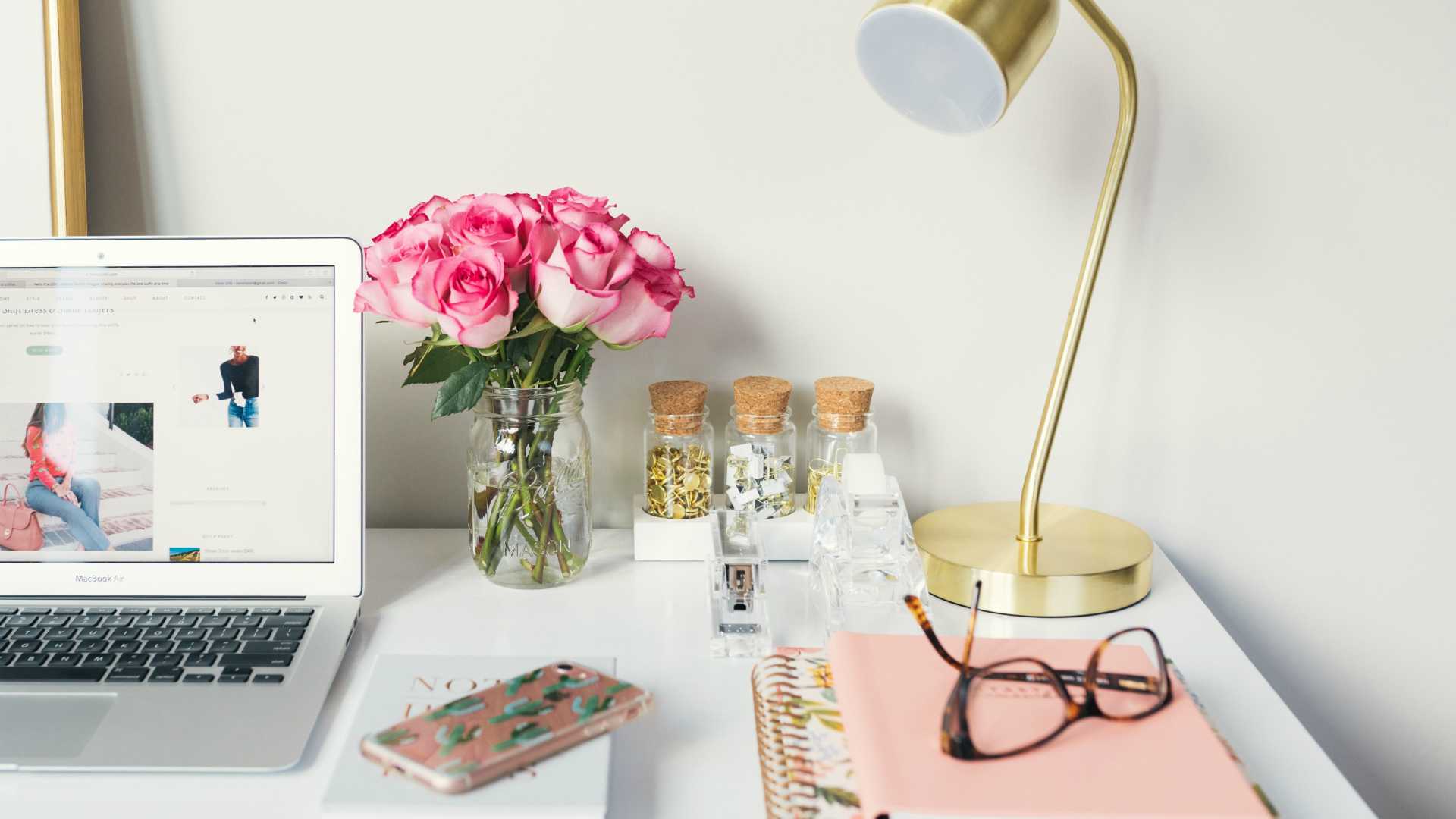 creative person's desk